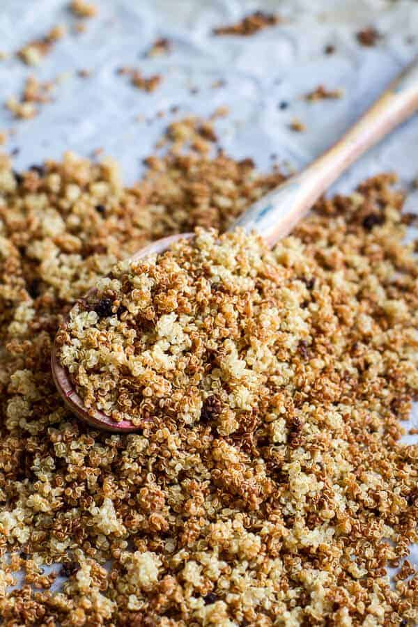 Quinoa Crusted Chicken Strips with BBQ Honey Mustard | halfbakedharvest.com