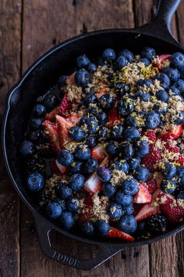 Triple Berry Kahlua Crisp with Double the Crumble | halfbakedharvest.com