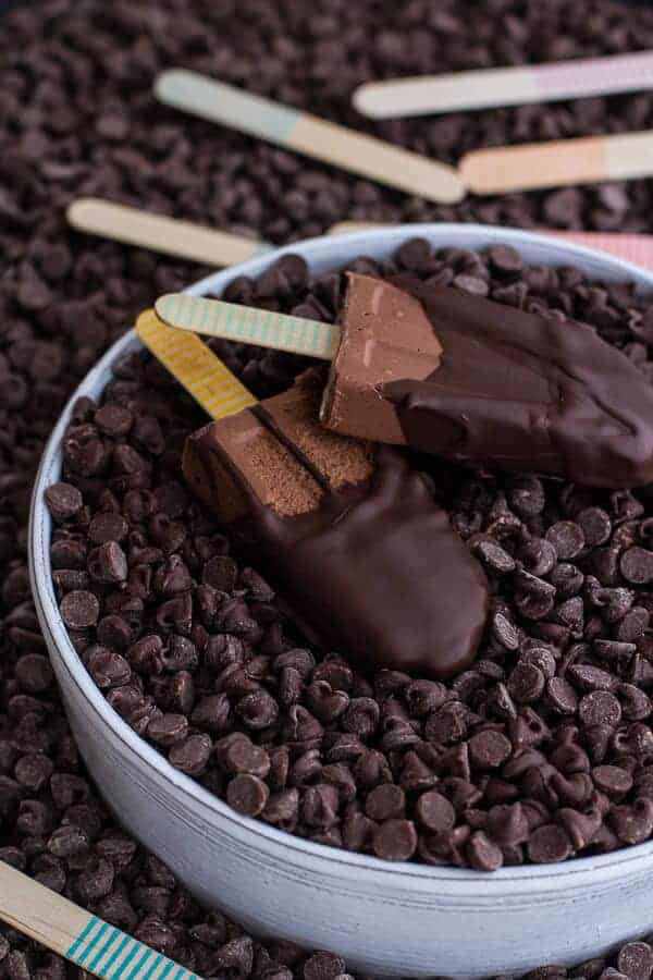 Vegan Chocolate Fudge Popsicles | halfbakedharvest.com