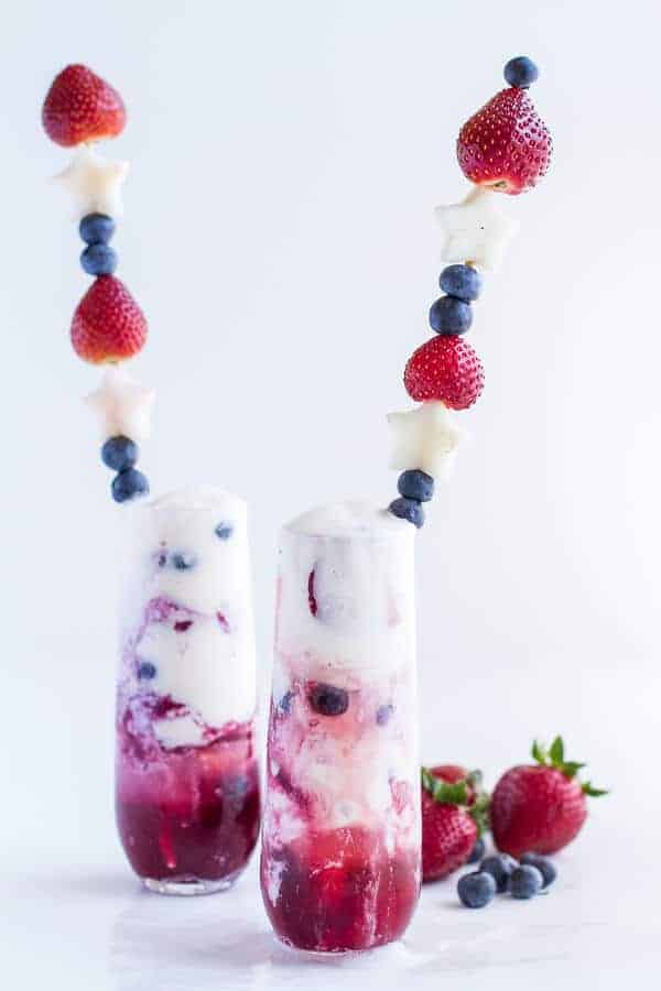 Firecracker Berry Margarita Floats | halfbakedharvest.com