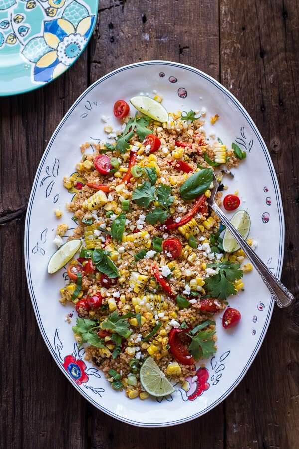 Summer Grilled Mexican Street Corn Quinoa Salad | halfbakedharvest.com