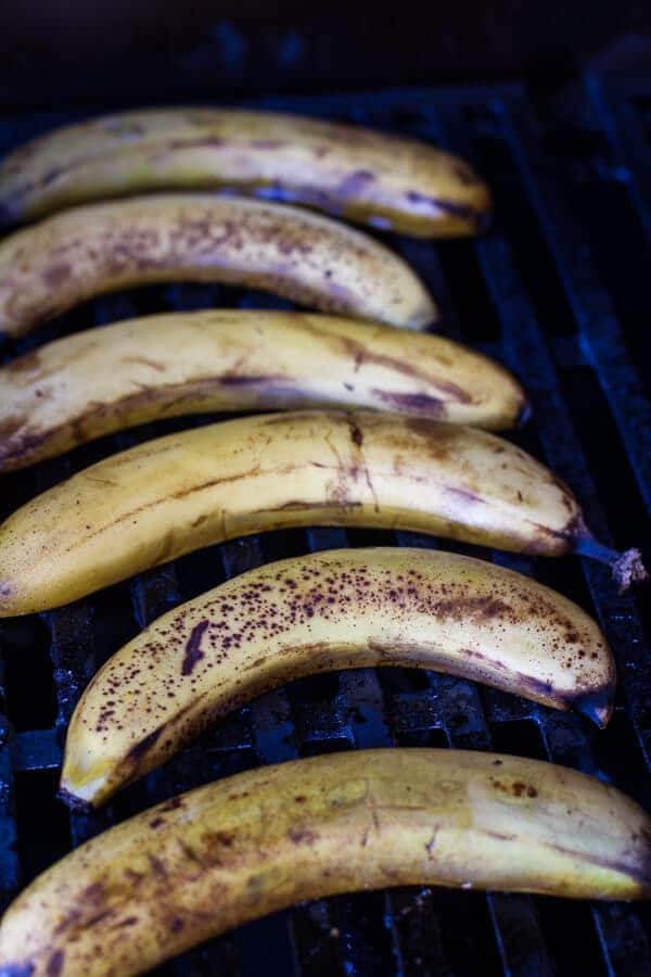 Vegan Deconstructed Boozy Mocha Drenched Grilled Banana Coconut Cream Pies | halfbakedharvest.com