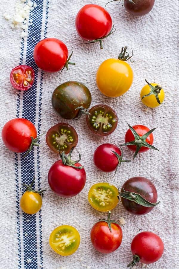 15-Minute Zucchini Pasta w- Poached eggs and Quick Heirloom Cherry Tomato Basil Sauce | halfbakedharvest.com