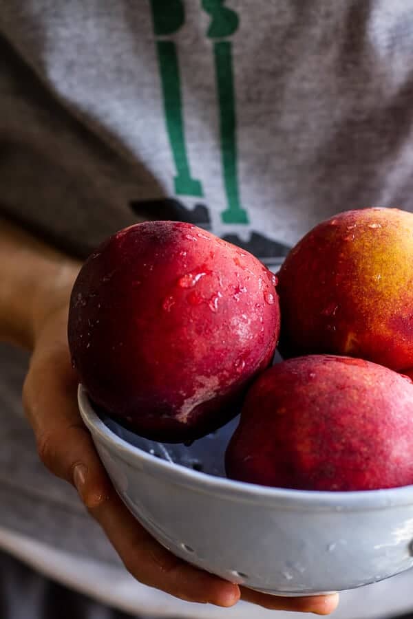 Brown Sugar Peaches and Cream Grilled French Toast | halfbakedharvest.com