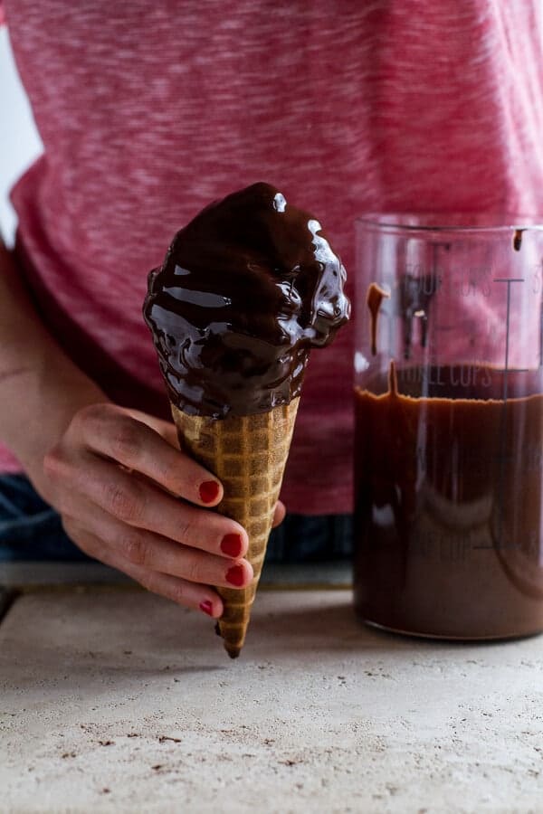 Hot Fudge Brownie and Double Scooped Ice Cream Sundae High Hat Cupcakes...in a Cone! | halfbakedharvest.com