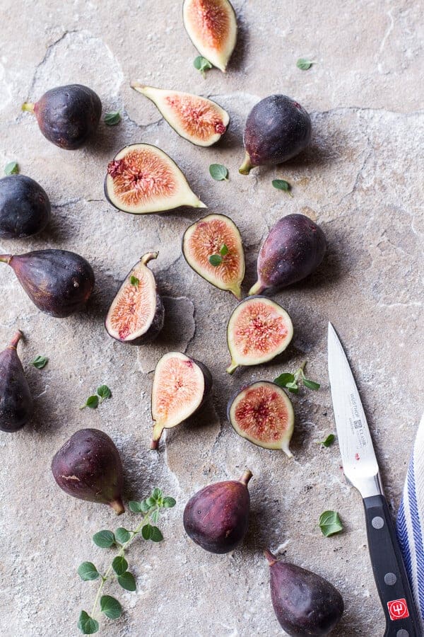 Balsamic Fig Glazed Pork w-Blistered Cherry Tomatoes and Creamy Gorgonzola Polenta | halfbakedharvest.com @hbharvest
