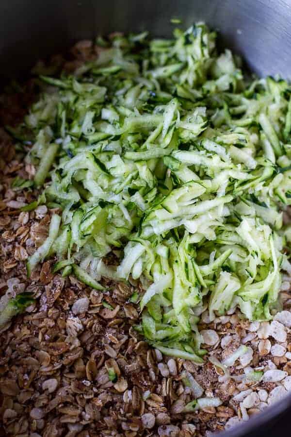 Milk Chocolate Dipped Zucchini Granola Bars | halfbakedharvest.com @hbharvest