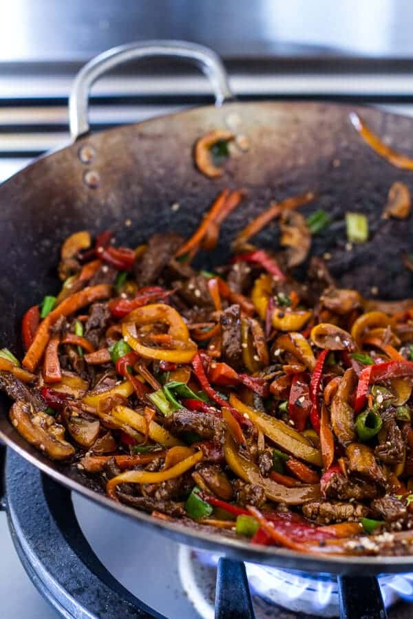 30-Minute Stir Fried Korean Beef and Toasted Sesame Noodles | halfbakedharvest.com @hbharvest
