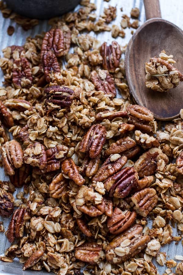 Brie + Cheddar Apple Beer Soup with Cinnamon Pecan Oat Crumble | halfbakedharvest.com @hbharvest