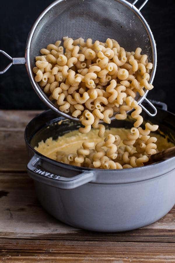 Butternut Squash + Brussels Sprouts in Mac n’ Cheese with Buttery Bacon Ritz Crackers | halfbakedharvest.com @hbharvest