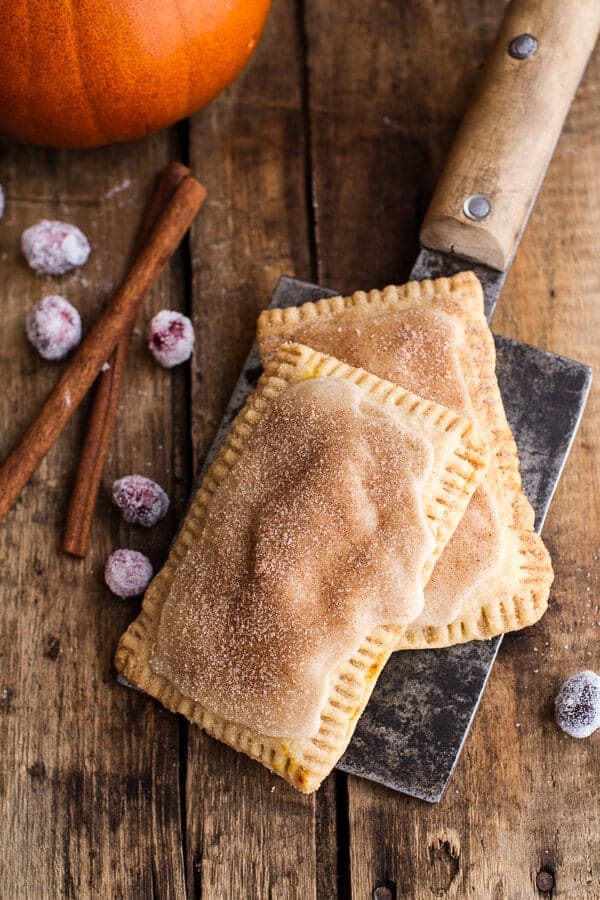 Cinnamon Sugar Nutella Swirled Pumpkin Pie Pop-Tarts | halfbakedharvest.com @hbharvest