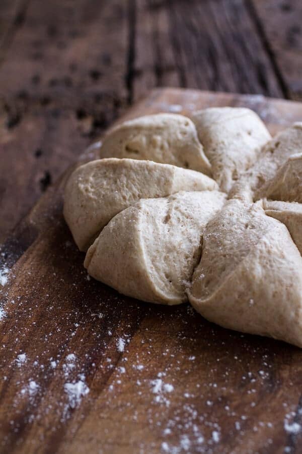 Hot Buttered Rum Apple Pie Stuffed Cinnamon Sugar Soft Pretzels | halfbakedharvest.com @hbharvest