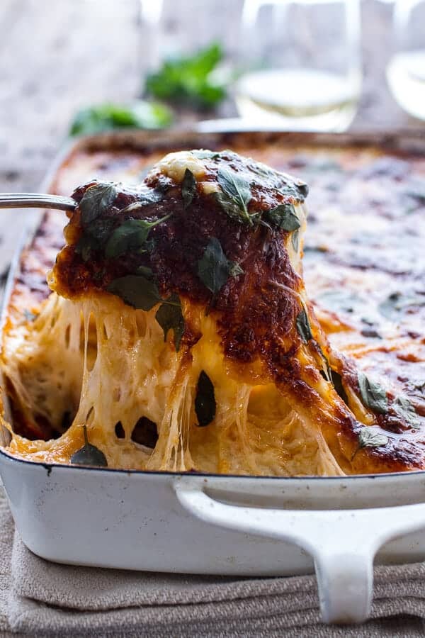 Italian Quinoa Risotto Lasagna w/Truffle Oil | halfbakedharvest.com @hbharvest