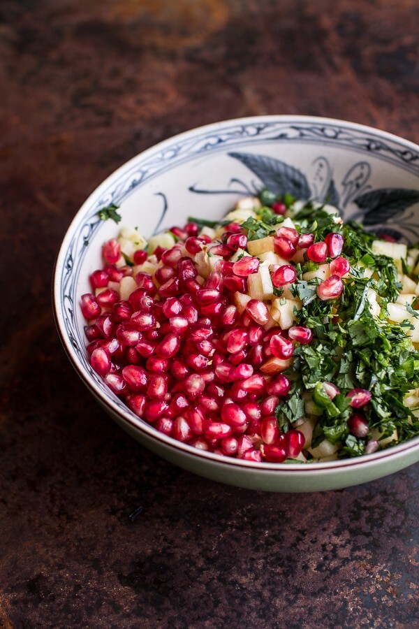 Spicy Cider Beer Braised Chicken Enchilada Tacos w-Sweet Chili Apple-Pomegranate Salsa | halfbakedharvest.com @hbharvest