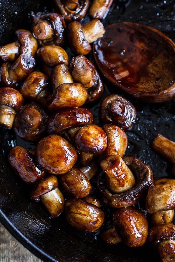 Buttered Mushroom, Sage Pesto + Goat Cheese Sourdough Toast | halfbakedharvest.com @hbharvest