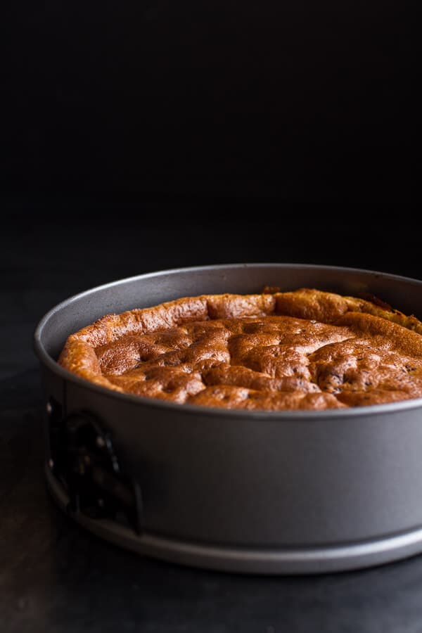 Incredibly Gooey Collapsing Chocolate Bourbon Pecan Pie Custard Cake| halfbakedharvest.com @hbharvest