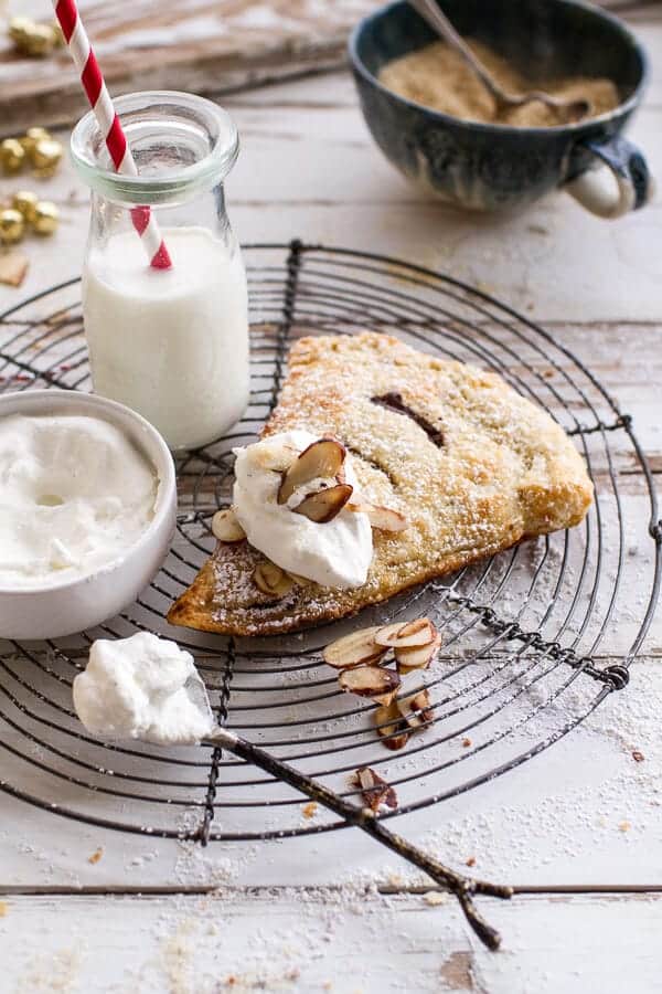 Loaded Chocolate Hazelnut Liquor Turnovers with Salted Vanilla Bean Whipped Cream | halfbakedharvest.com @hbharvest
