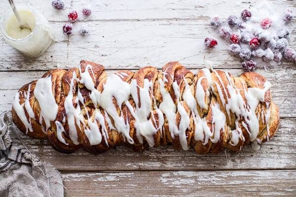 Overnight Pull-Apart Brioche Cinnamon Roll Bread | halfbakedharvest.com @hbharvest