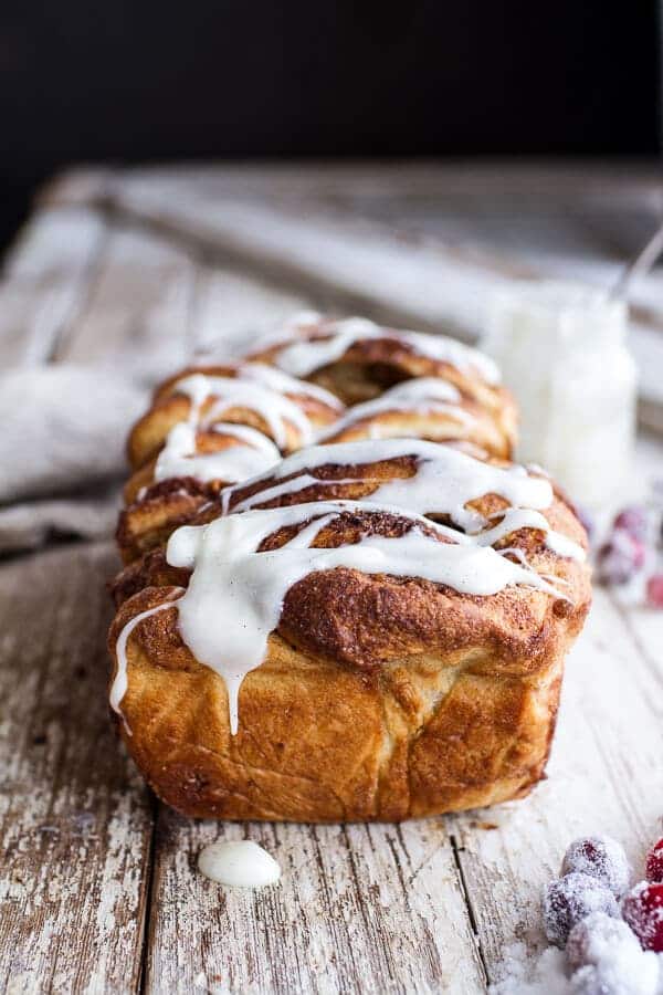 Overnight Pull-Apart Brioche Cinnamon Roll Bread | halfbakedharvest.com @hbharvest