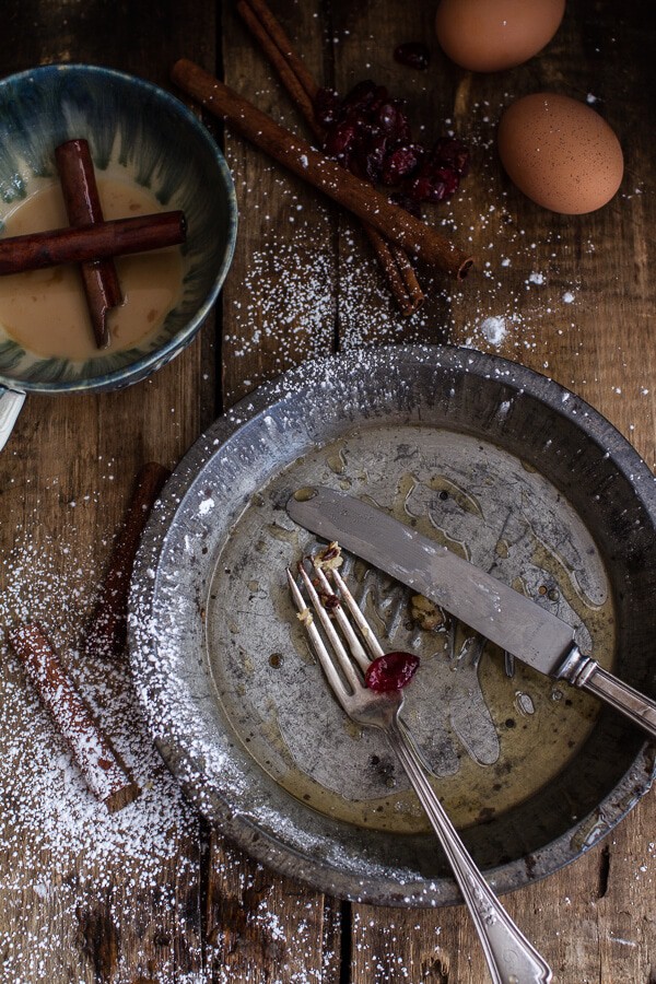 Rum and Cranberry Pancakes with Butter Rum Sauce | halfbakedharvest.com @hbharvest