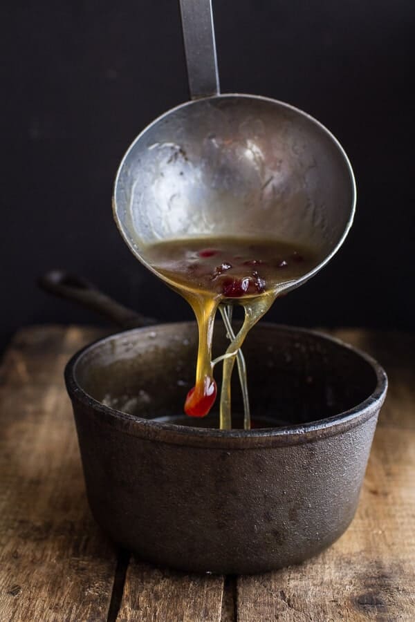 Rum and Cranberry Pancakes with Butter Rum Sauce | halfbakedharvest.com @hbharvest