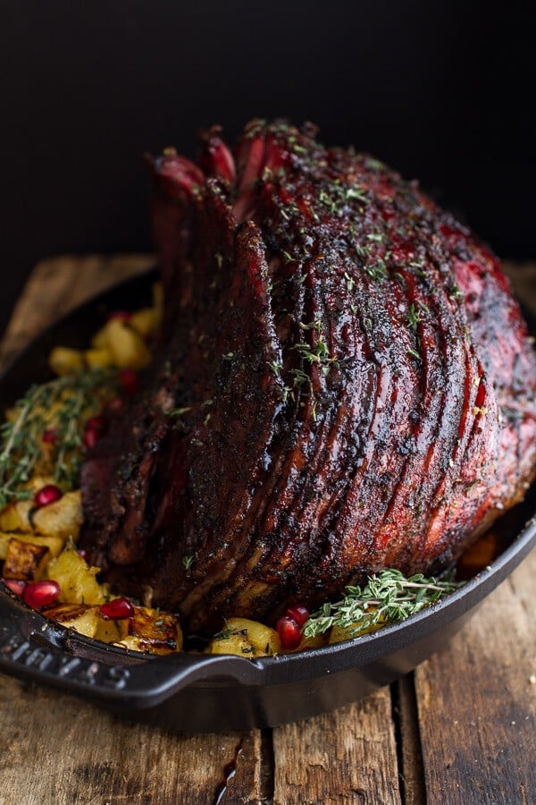 Chipotle Pineapple Jerk Glazed Ham | halfbakedharvest.com @hbharvest