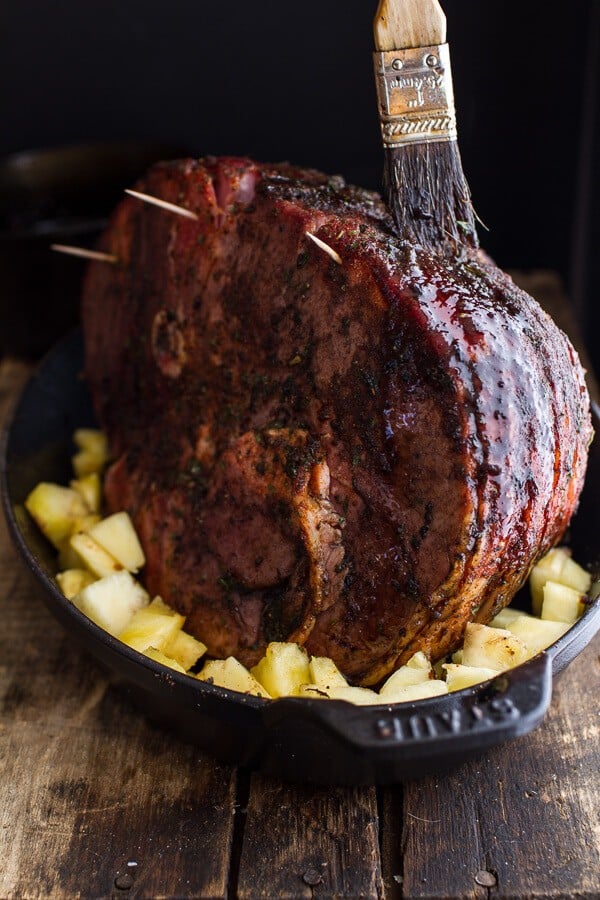 Chipotle Pineapple Jerk Glazed Ham | halfbakedharvest.com @hbharvest