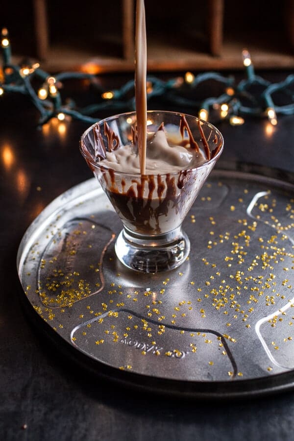 Chocolate Truffle Martini with Dulce de Leche Rum Butter Truffles | halfbakedharvest.com @hbharvest 