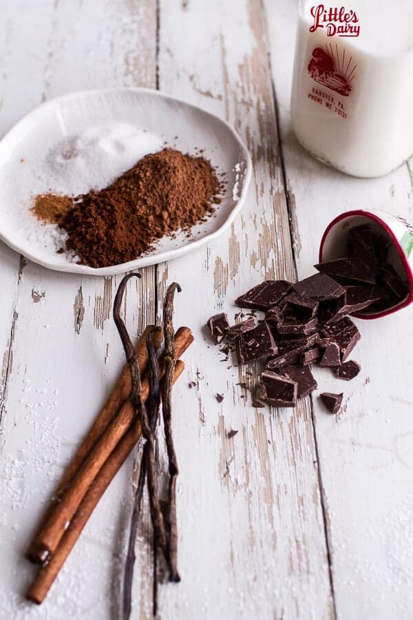 Gingerbread Surprise Beignets with Spiced Mocha Hot Chocolate | halfbakedharvest.com @hbharvest