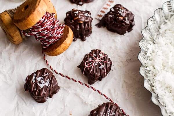 Homemade Holidays: Coconut Caramel Stuffed Chocolate Covered Pretzel Presents | halfbakedharvest.com @hbharvest