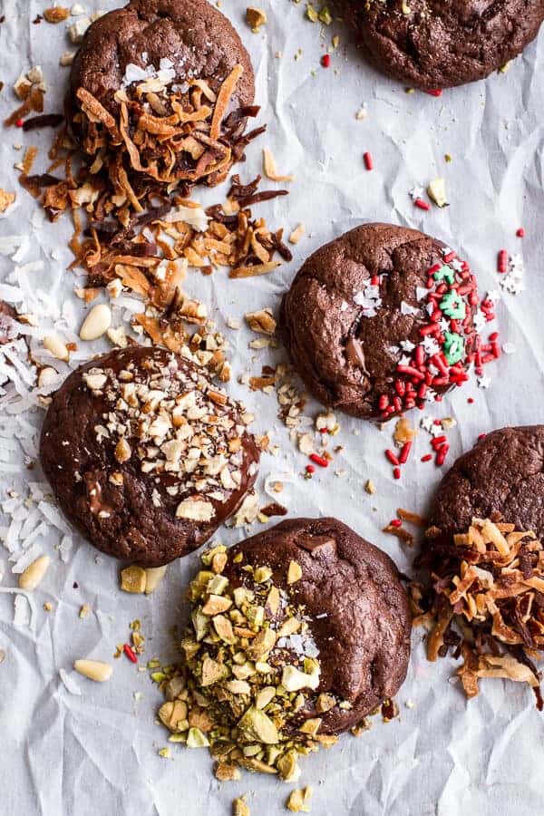 Triple Chocolate Truffle Cheesecake Cookies | halfbakedharvest.com @hbharvest