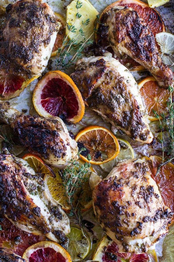 Jamaican Jerk and Citrus Pineapple Roasted Chicken | halfbakedharvest.com @hbharvest