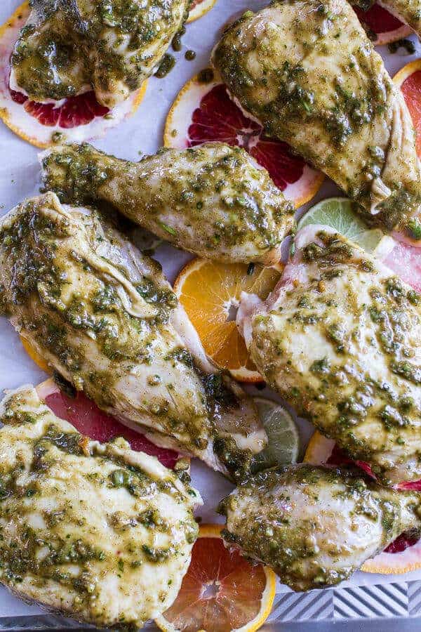 Jamaican Jerk and Citrus Pineapple Roasted Chicken | halfbakedharvest.com @hbharvest
