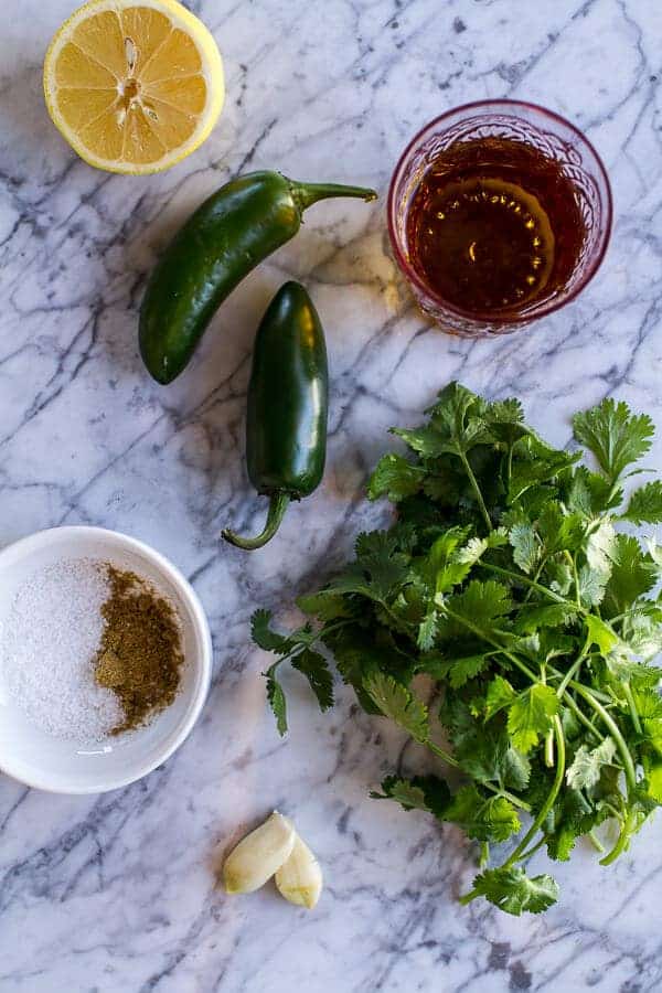 Spicy Green Harissa | halfbakedharvest.com @hbharvest