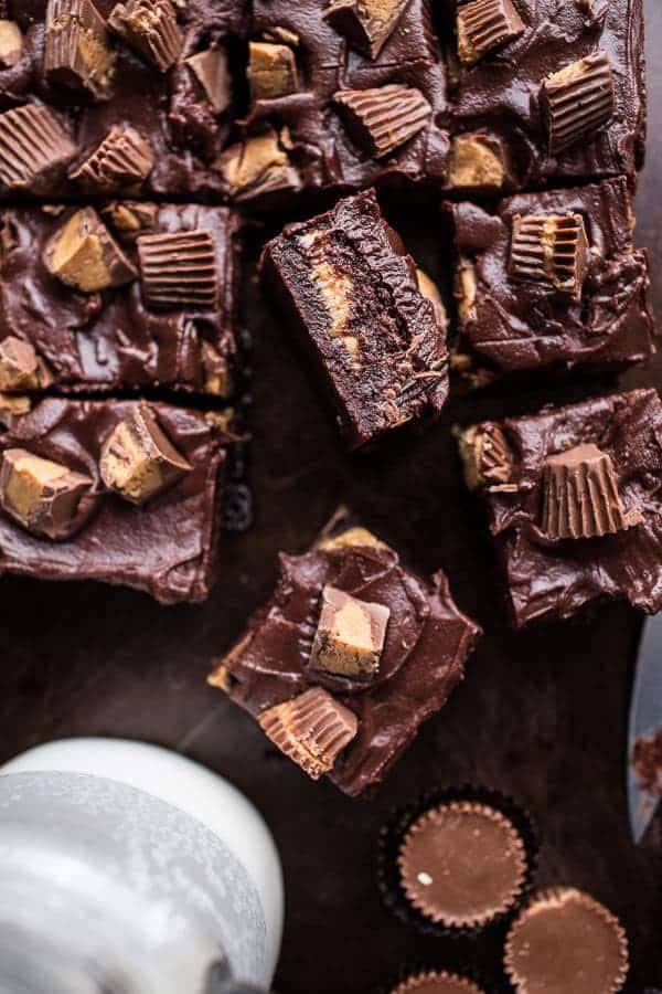 The Very Best Peanut Butter Cup Fudge Brownies | halfbakedharvest.com @hbharvest