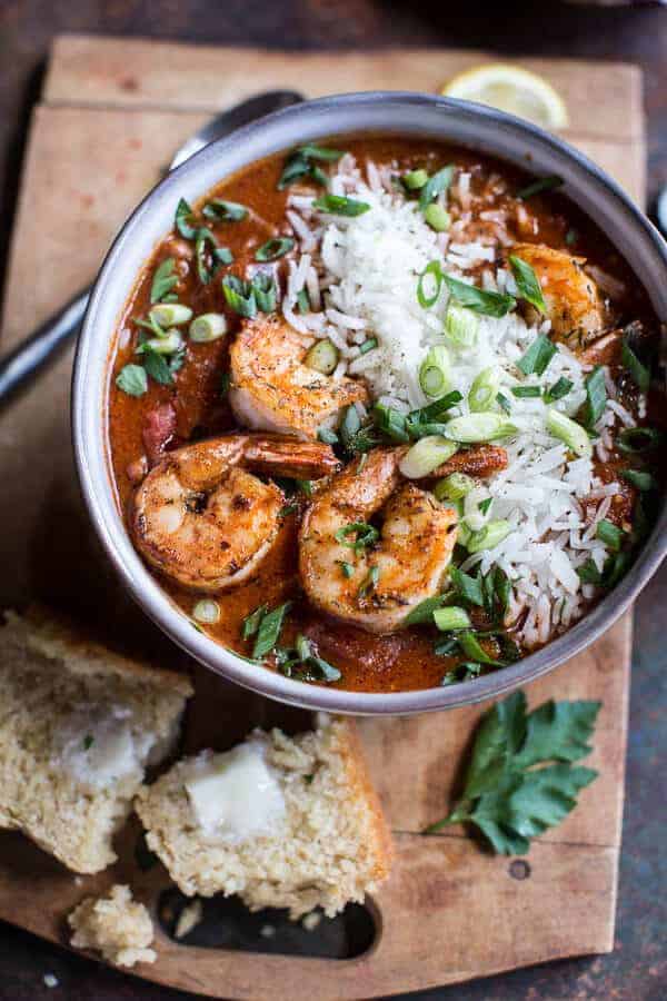 Big Easy Style Saucy Creole Shrimp | halfbakedharvest.com @hbharvest