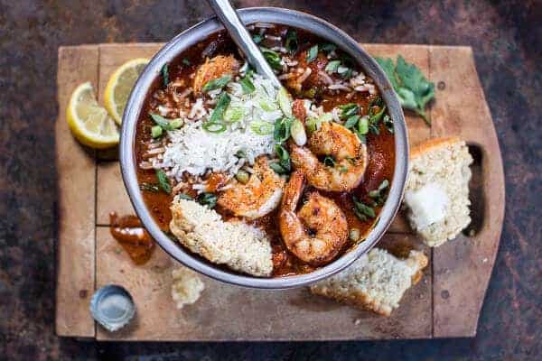 Big Easy Style Saucy Creole Shrimp | halfbakedharvest.com @hbharvest