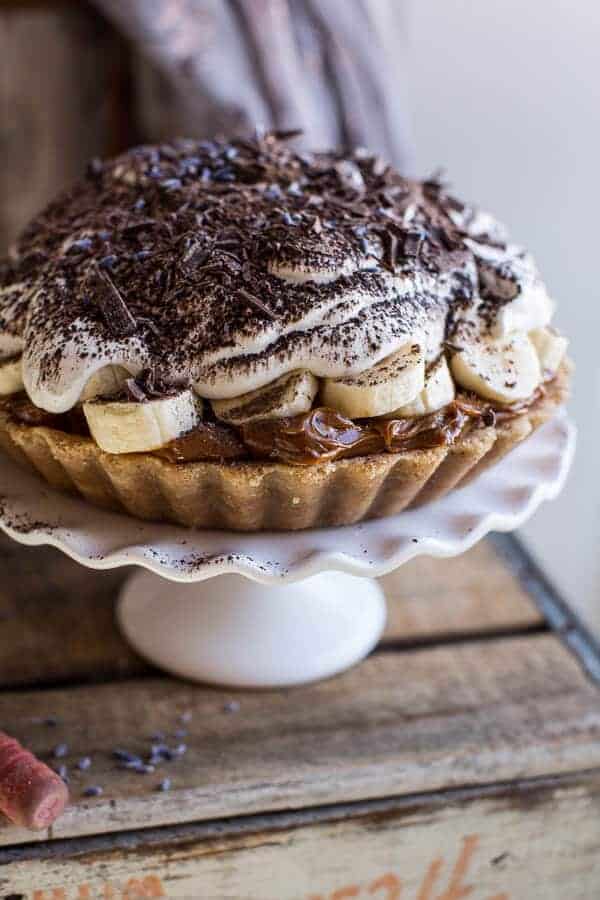 Chocolate Coconut French Silk Banoffe Tart | halfbakedharvest.com @hbharvest