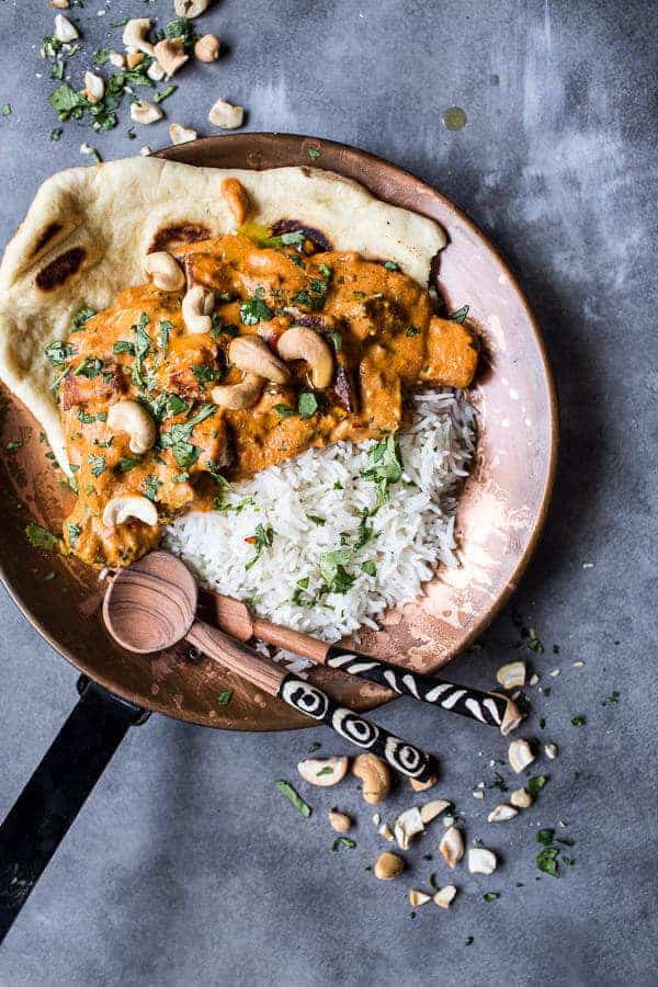 Creamy Cashew Indian Butter Paneer...with Fried Paneer | halfbakedharvest.com @hbharvest