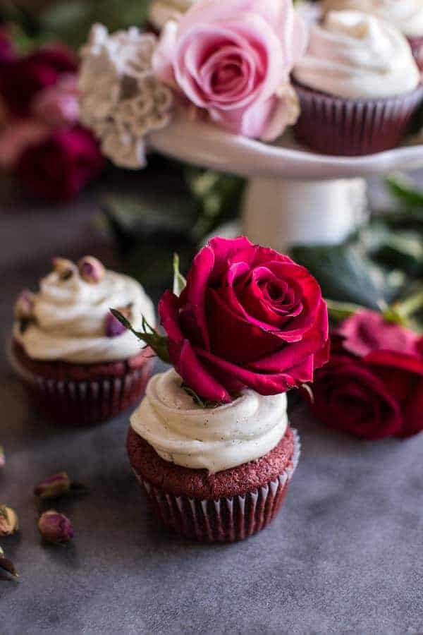 Deep Dark and Rosy, Red Velvet Cupcakes | halfbakedharvest.com @hbharvest