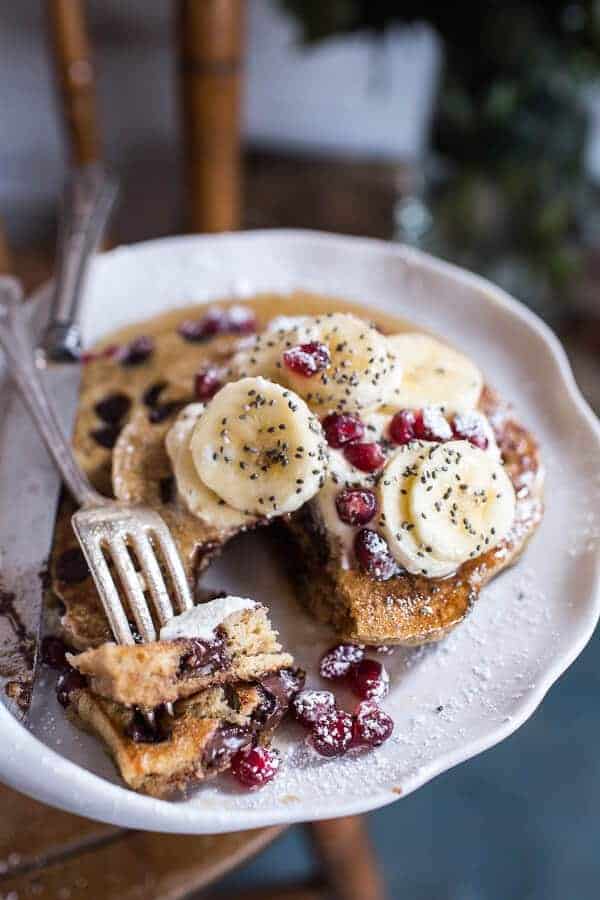 Ricotta Chocolate Chip Banana and Chia Pancakes | halfbakedharvest.com @hbharvest