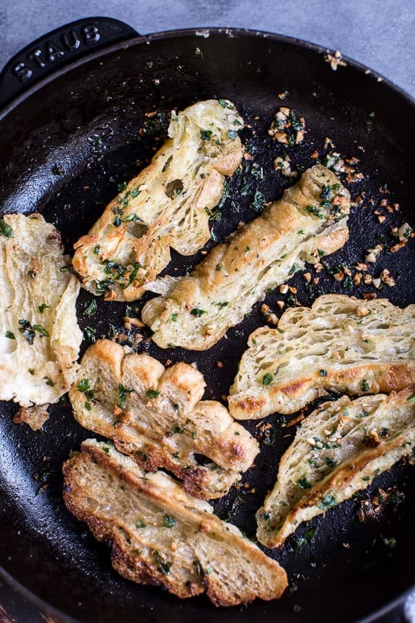 Smoky 3 Cheese Fondue with Toasted Garlic Buttered Croissants | halfbakedharvest.com @hbharvest