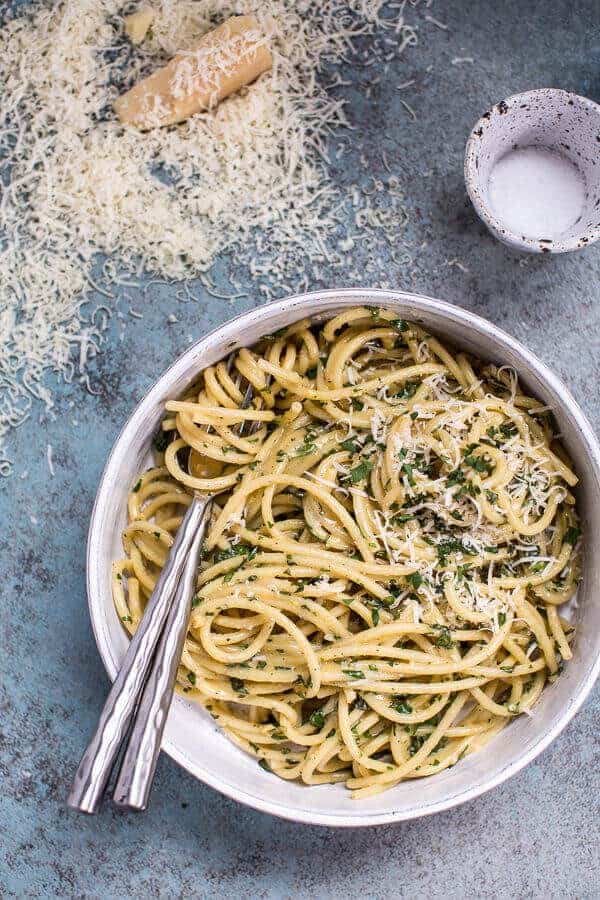 10-Minute Creamy, Buttery Herbed Bucatini | halfbakedharvest.com @hbharvest