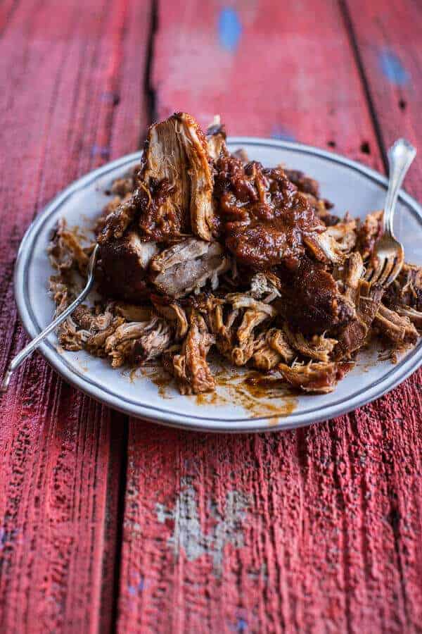 Caribbean Mango Pork and Tropical Rice Plates | halfbakedharvest.com @hbharvest