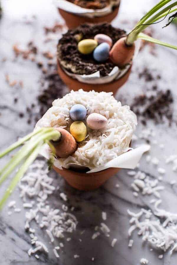 Double Chocolate Nutella Carrot Cake Cups with Malted Cream Cheese Frosting | halfbakedharvest.com @hbharvest