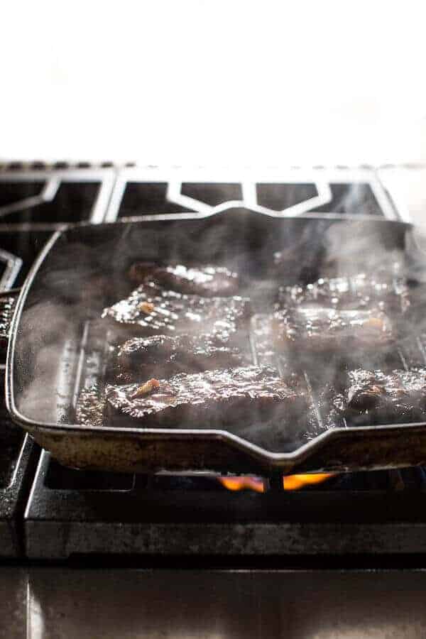 Bulgogi BBQ Pork Tacos with Charred Tomatillo Sesame Sauce + Spring Onion Slaw | halfbakedharvest.com @hbharvest