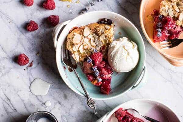 Lavender Honey and Raspberry-Rhubarb Galette | halfbakedharvest.com @hbharvest