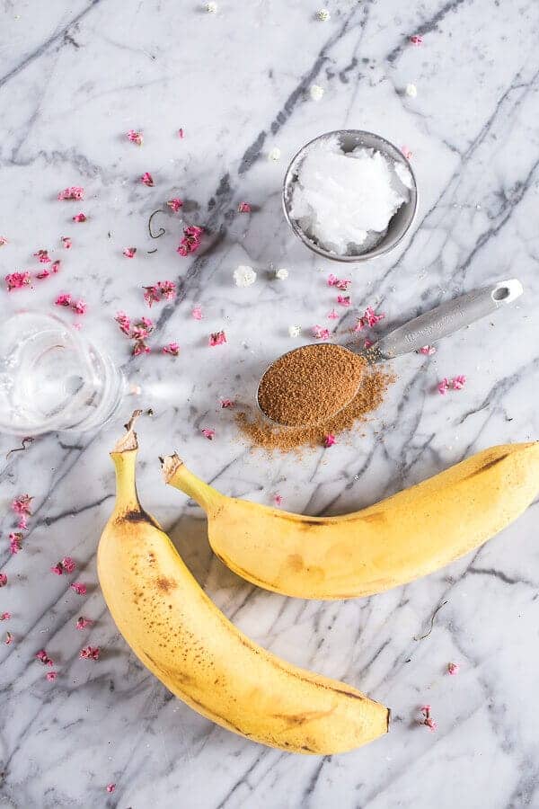 Whole Wheat Belgium Chocolate Chip Waffles with Coconut Caramelized Bananas | halfbakedharvest.com @hbharvest