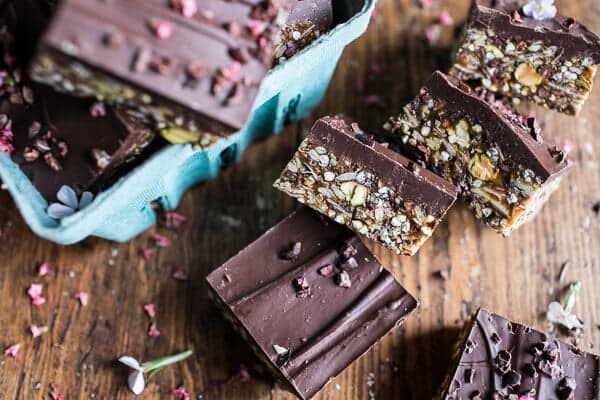 10 Minute Magical Chocolate Almond Butter Superfood Seed Bars | halfbakedharvest.com @hbharvest