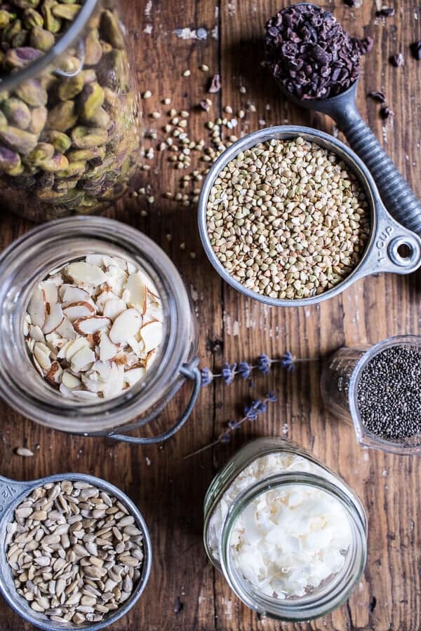 10 Minute Magical Chocolate Almond Butter Superfood Seed Bars | halfbakedharvest.com @hbharvest